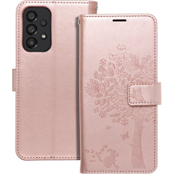 Mezzo Book Case For Samsung A33 5G Tree Rose Gold OEM
