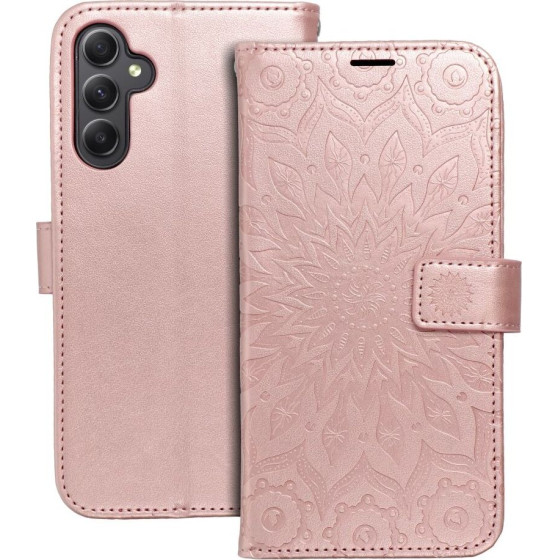 Mezzo Book Case For Samsung A34 5G Mandala Rose Gold OEM