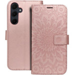 Mezzo Book Case For Samsung A35 5G Mandala Rose Gold OEM
