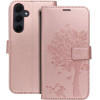 Mezzo Book Case For Samsung A35 5G Tree Rose Gold OEM