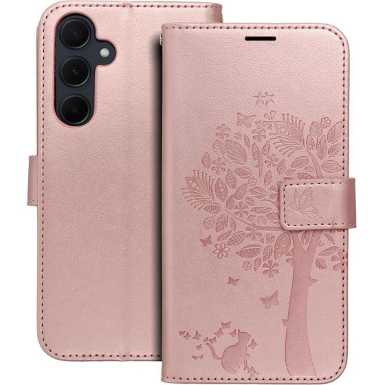 Mezzo Book Case For Samsung A35 5G Tree Rose Gold OEM