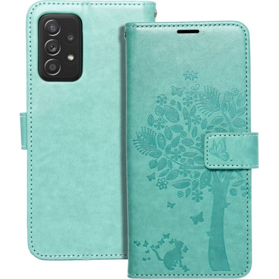 Mezzo Book Case For Samsung A52 5G / A52 Lte ( 4G ) / A52s 5G Tree Green OEM