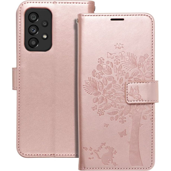 Mezzo Book Case For Samsung A53 5G Tree Rose Gold OEM