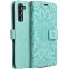Mezzo Book Case For Samsung S21 Fe Mandala Green OEM