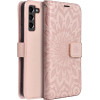 Mezzo Book Case For Samsung S21 Fe Mandala Rose Gold OEM