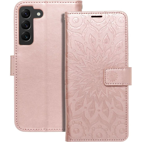 Mezzo Book Case For Samsung S22 Mandala Rose Gold OEM
