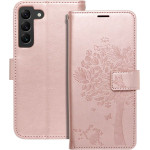 Mezzo Book Case For Samsung S22 Tree Rose Gold OEM