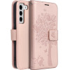 Mezzo Book Case For Samsung S22 Tree Rose Gold OEM
