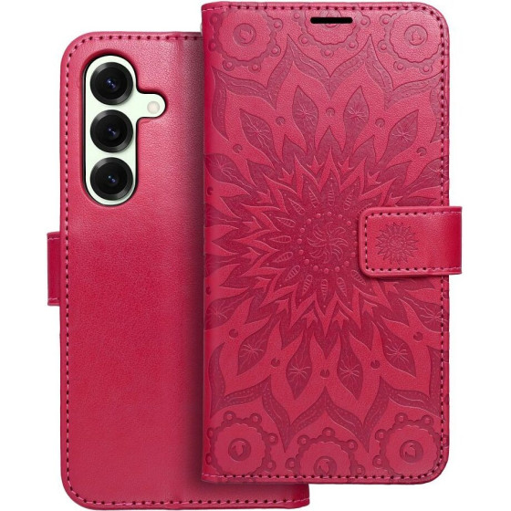 Mezzo Book Case For Samsung S25 Mandala Magenta OEM