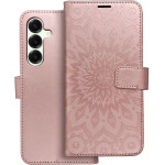 Mezzo Book Case For Samsung S25 Plus Mandala Rose Gold OEM