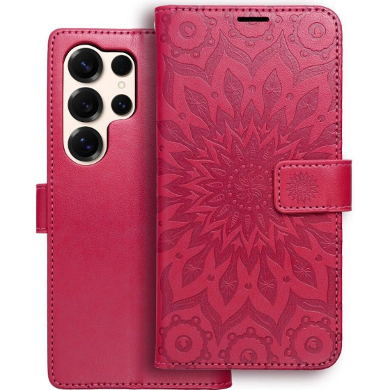 Mezzo Book Case For Samsung S25 Ultra Mandala Magenta OEM