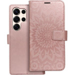 Mezzo Book Case For Samsung S25 Ultra Mandala Rose Gold OEM
