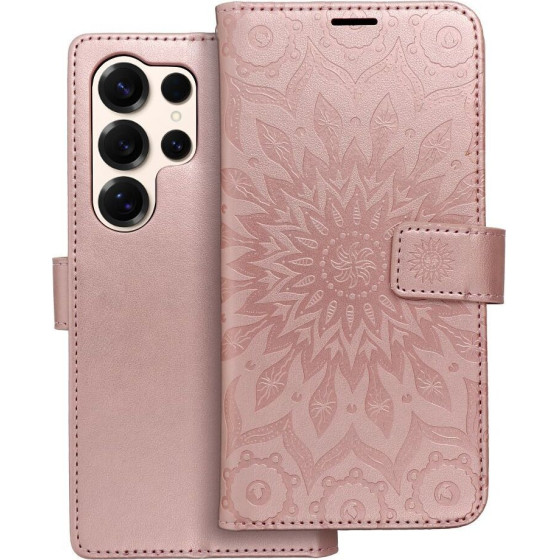 Mezzo Book Case For Samsung S25 Ultra Mandala Rose Gold OEM