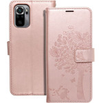 Mezzo Book Case For Xiaomi Mi 11 Lite 5G / Mi 11 Lite Lte ( 4G ) / Mi 11 Lite Ne Tree Rose Gold OEM