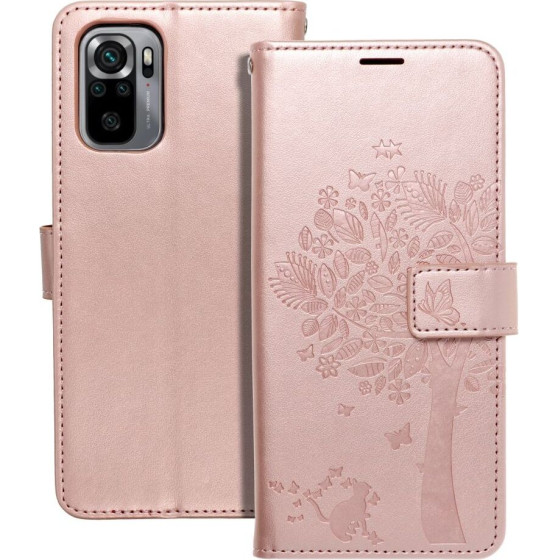 Mezzo Book Case For Xiaomi Mi 11 Lite 5G / Mi 11 Lite Lte ( 4G ) / Mi 11 Lite Ne Tree Rose Gold OEM