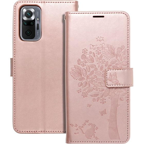 Mezzo Book Case For Xiaomi Redmi Note 10 Pro Tree Rose Gold OEM