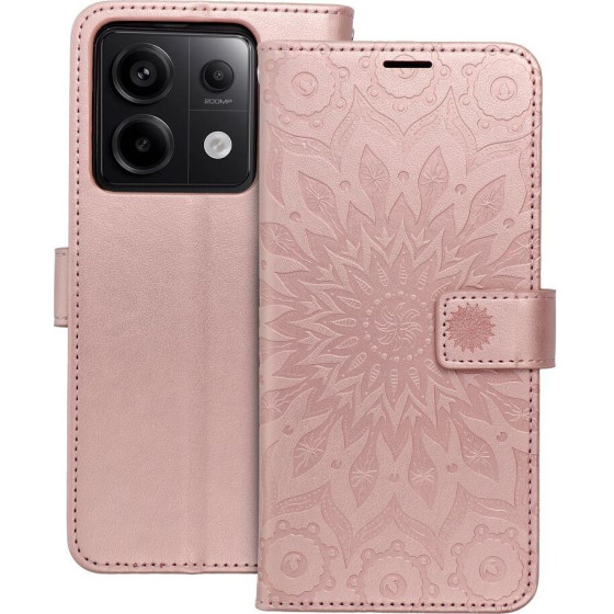 Mezzo Book Case For Xiaomi Redmi Note 13 Pro 5G Mandala Rose Gold OEM