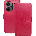 Mezzo Book Case For Xiaomi Redmi Note 13 Pro Plus 5G Mandala Magenta OEM