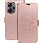 Mezzo Book Case For Xiaomi Redmi Note 13 Pro Plus 5G Mandala Rose Gold OEM