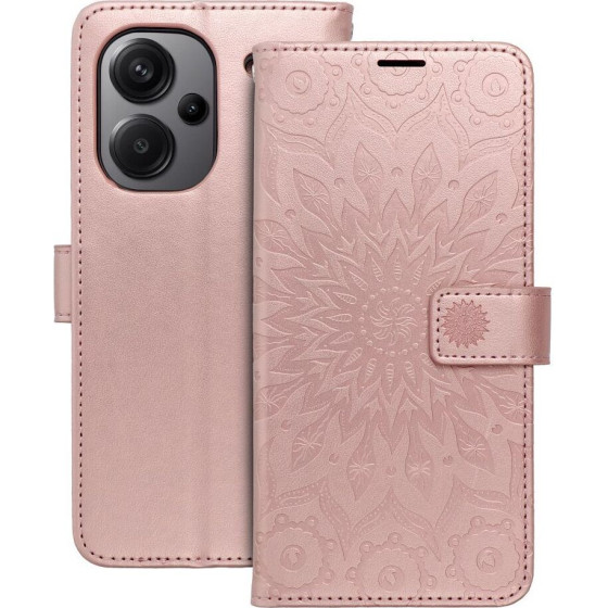 Mezzo Book Case For Xiaomi Redmi Note 13 Pro Plus 5G Mandala Rose Gold OEM