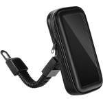 Motorcycle Holder For Mobile Phone Waterproof With Zip ( 5,5'' - 6,3'' ) Black OEM