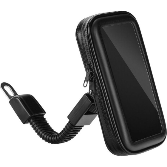 Motorcycle Holder For Mobile Phone Waterproof With Zip ( 5,5'' - 6,3'' ) Black OEM