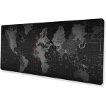 Mouse / Keyboard Pad ''World map'' 30 x 80 x 2 Mm RC-K-1073 Black OEM