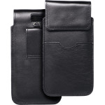 Royal - Leather Universal Flap Pocket / Black - Size 2XL+Wide - Samsung A12 / Note 9 / Xiaomi Redmi Note 10 Pro OEM