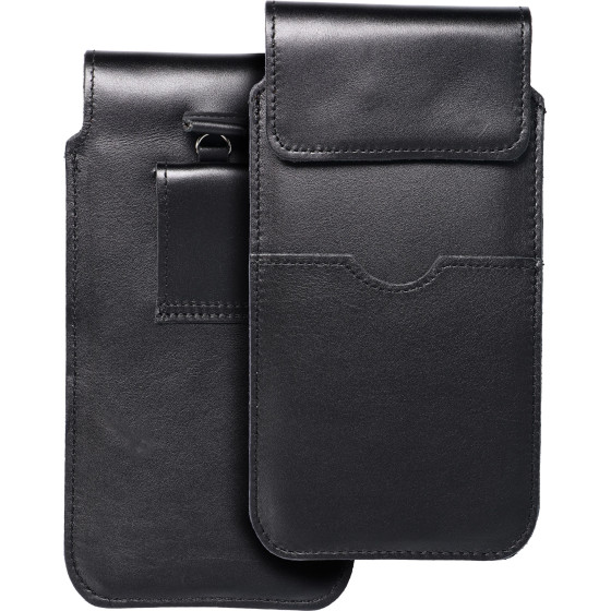 Royal - Leather Universal Flap Pocket / Black - Size 3XL - Huawei Mate 20X OEM