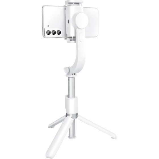 Selfie Stick With Wireless Remote Control Tripod With Stabilizer Gimbal SSTR-L08 White OEM