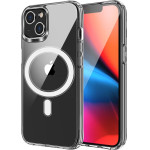 Clear Mag Cover (MID) Case Compatible With Magsafe For Samsung S25 Plus Transparent OEM