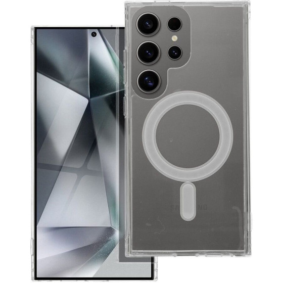 Clear Mag Cover Case Compatible With Magsafe For Samsung S25 Edge Transparent OEM