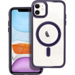 Color Edge Mag Cover Case Compatible With Magsafe For Iphone 11 Deep Purple OEM