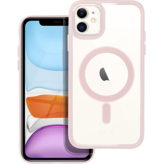 Color Edge Mag Cover Case Compatible With Magsafe For Iphone 11 Pink OEM