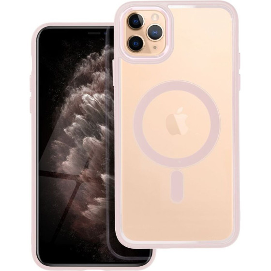 Color Edge Mag Cover Case Compatible With Magsafe For Iphone 11 Pro Max Pink OEM