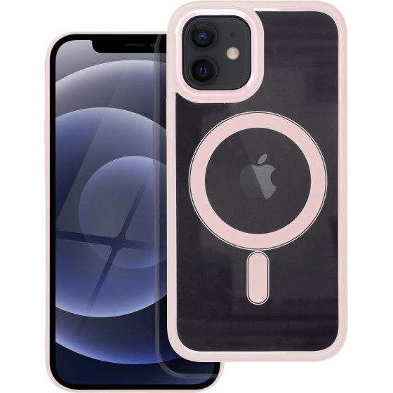 Color Edge Mag Cover Case Compatible With Magsafe For Iphone 12 / 12 Pro Pink OEM
