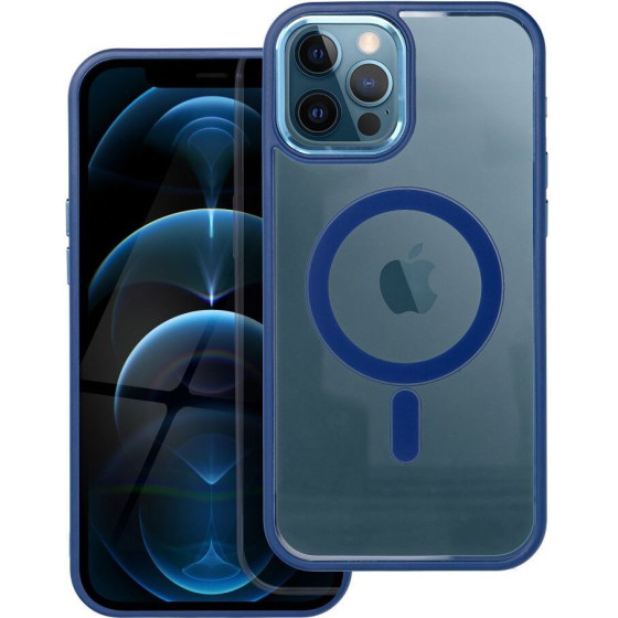 Color Edge Mag Cover Case Compatible With Magsafe For Iphone 12 Pro Max Navy Blue OEM