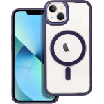 Color Edge Mag Cover Case Compatible With Magsafe For Iphone 13 Deep Purple OEM
