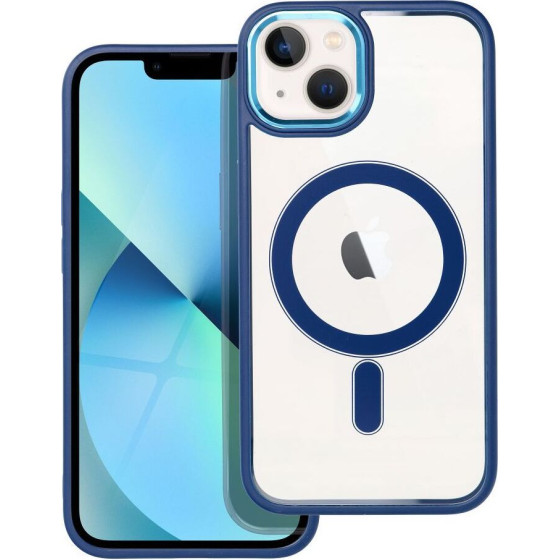 Color Edge Mag Cover Case Compatible With Magsafe For Iphone 13 Navy Blue OEM