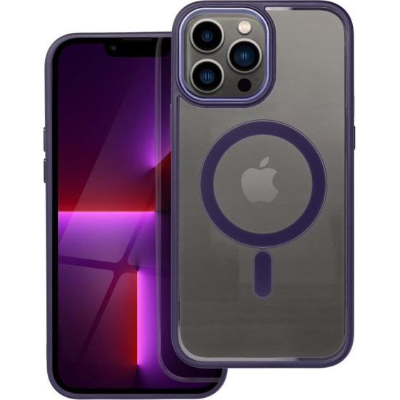 Color Edge Mag Cover Case Compatible With Magsafe For Iphone 13 Pro Max Deep Purple OEM