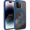 Color Edge Mag Cover Case Compatible With Magsafe For Iphone 13 Pro Max Navy Blue OEM