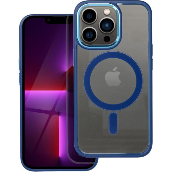 Color Edge Mag Cover Case Compatible With Magsafe For Iphone 13 Pro Navy Blue OEM