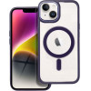 Color Edge Mag Cover Case Compatible With Magsafe For Iphone 14 Deep Purple OEM