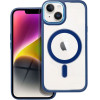 Color Edge Mag Cover Case Compatible With Magsafe For Iphone 14 Navy Blue OEM