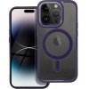 Color Edge Mag Cover Case Compatible With Magsafe For Iphone 14 Pro Deep Purple OEM