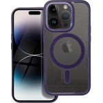 Color Edge Mag Cover Case Compatible With Magsafe For Iphone 14 Pro Deep Purple OEM