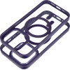 Color Edge Mag Cover Case Compatible With Magsafe For Iphone 14 Pro Deep Purple OEM