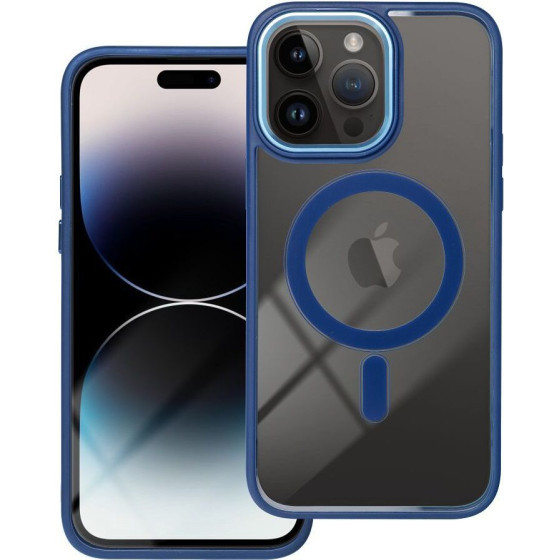 Color Edge Mag Cover Case Compatible With Magsafe For Iphone 14 Pro Max Navy Blue OEM