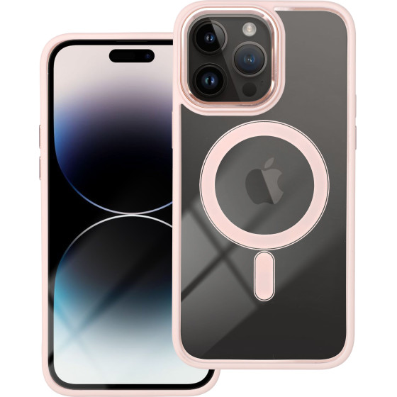 Color Edge Mag Cover Case Compatible With Magsafe For Iphone 14 Pro Max Pink OEM