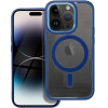Color Edge Mag Cover Case Compatible With Magsafe For Iphone 14 Pro Navy Blue OEM